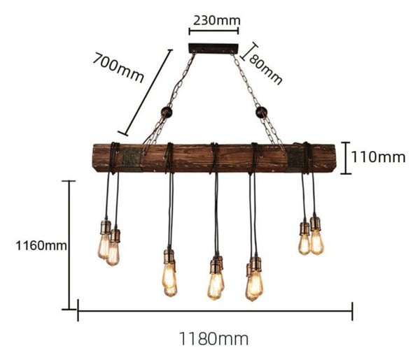 Lights of Scandinavia - Loft Bar - Loft wood industrial vintage pendant light for restaurant bedroom bar living room retro wooden hanging lamp lighting suspension Please pay attention to the below: 1.Considering safe shipping,some of the lamps are not full assembled. But all are very easy to assemble it by yourself,any problem please contacu us 2. Some of lamps are with Workmanship defects,as it is made of machine. Perfectionist pls think well before ordering. Material: Wood+Metal E27 bulb socket Voltage: AC90-260V Application: Living