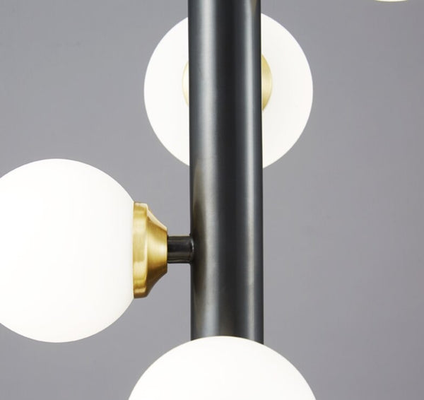 Lights of Scandinavia - Molekyl - Transform your living space into a modern, inviting ambiance with Molekyl's simple LED Chandelier. This sleek, contemporary design is perfect for any interior, from a grand staircase to a cozy bedroom. Its unique polished copper finish will add both style and illumination to any room in your home.