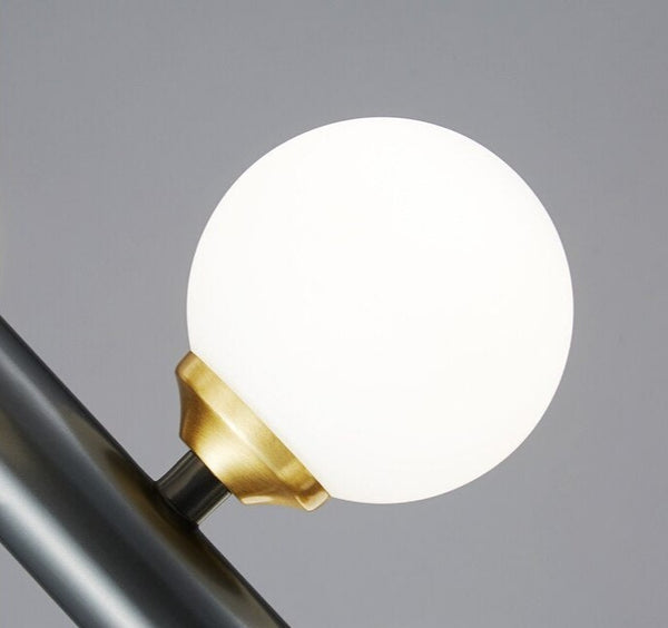 Lights of Scandinavia - Molekyl - Transform your living space into a modern, inviting ambiance with Molekyl's simple LED Chandelier. This sleek, contemporary design is perfect for any interior, from a grand staircase to a cozy bedroom. Its unique polished copper finish will add both style and illumination to any room in your home.