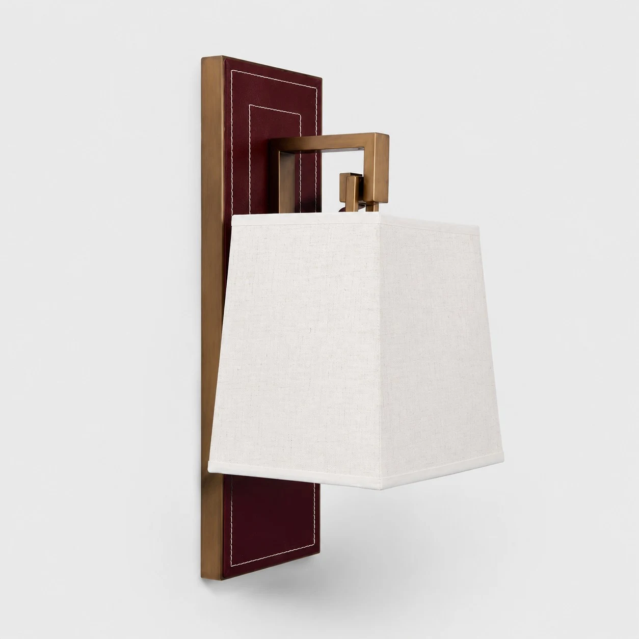 sku white background - fabric shade wall sconce