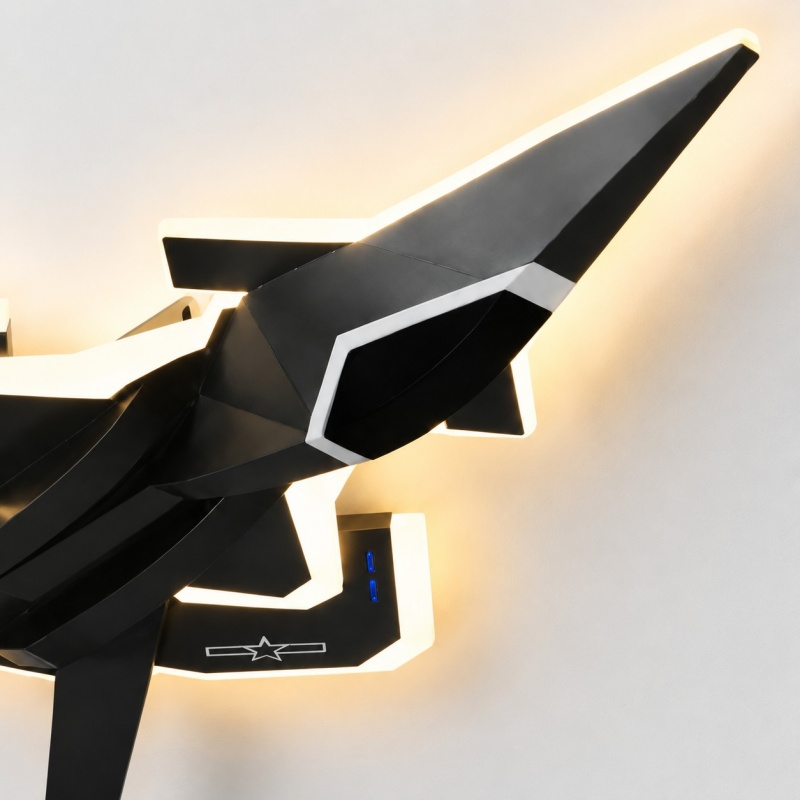 Jet fighter LED ceiling light
