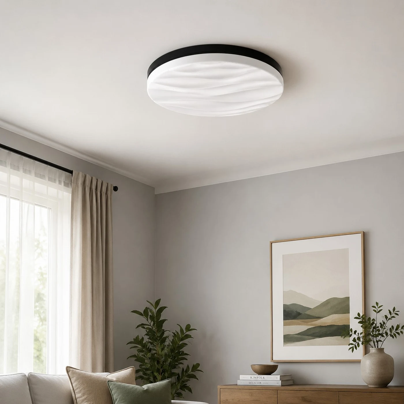 Italian minimalist starry sky flush mount ceiling light image 7