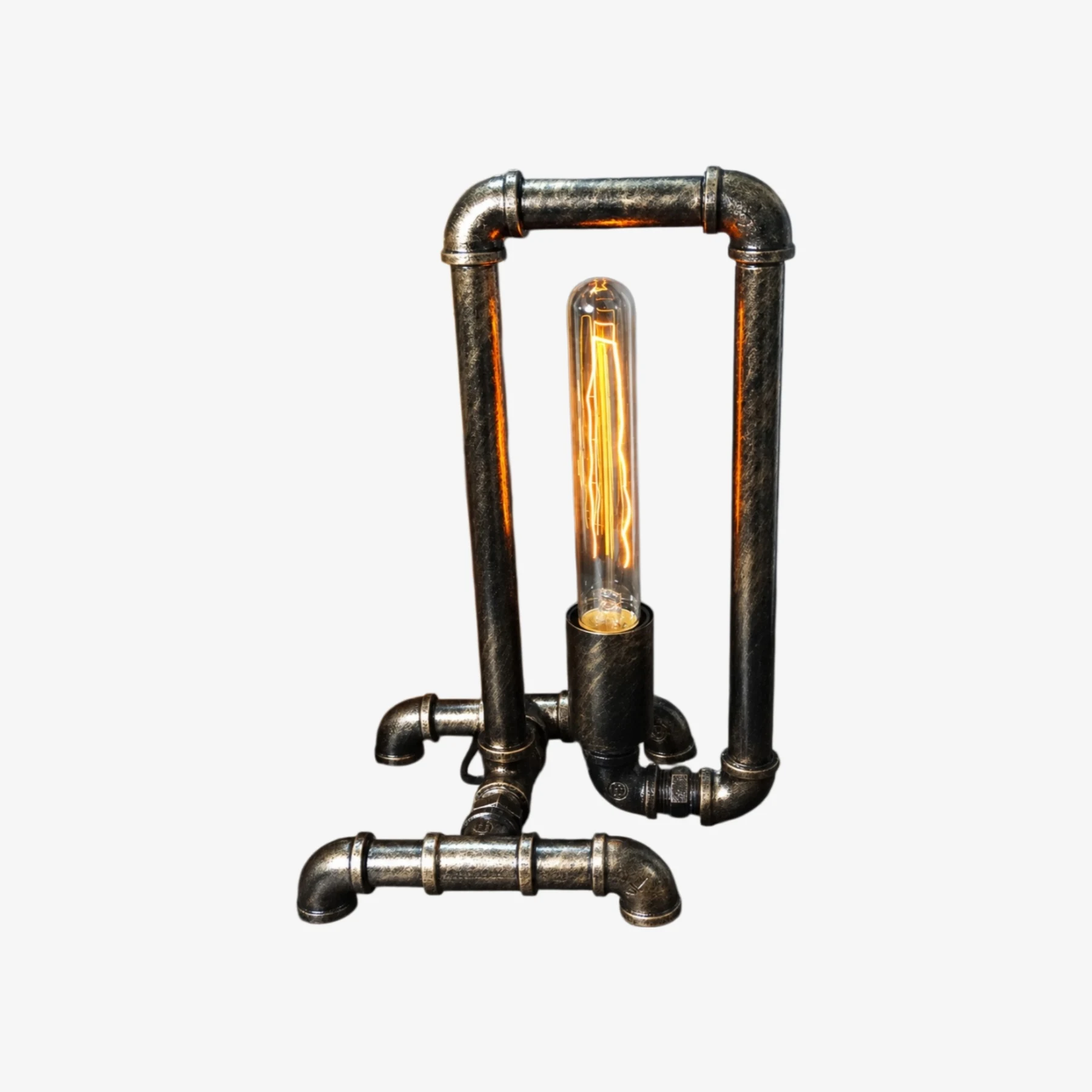 Jason retro industrial pipe table lamp