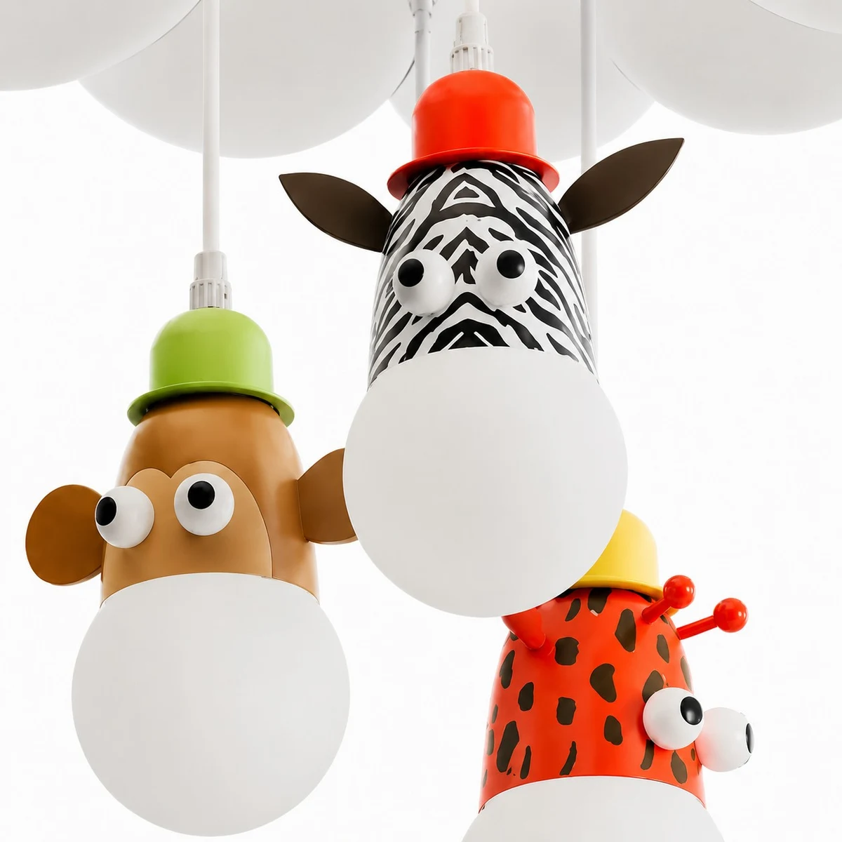 cartoon animal lamp head detail