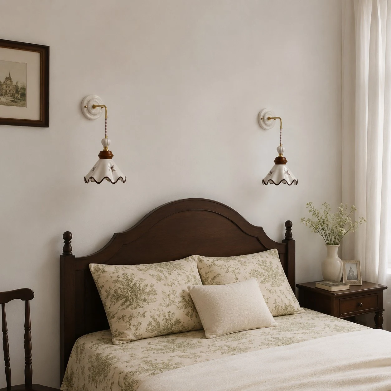 paired bedside styling scene