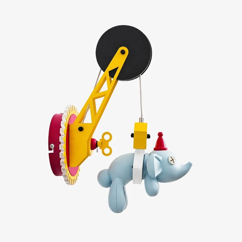 Yellow crane and blue elephant color SKU image