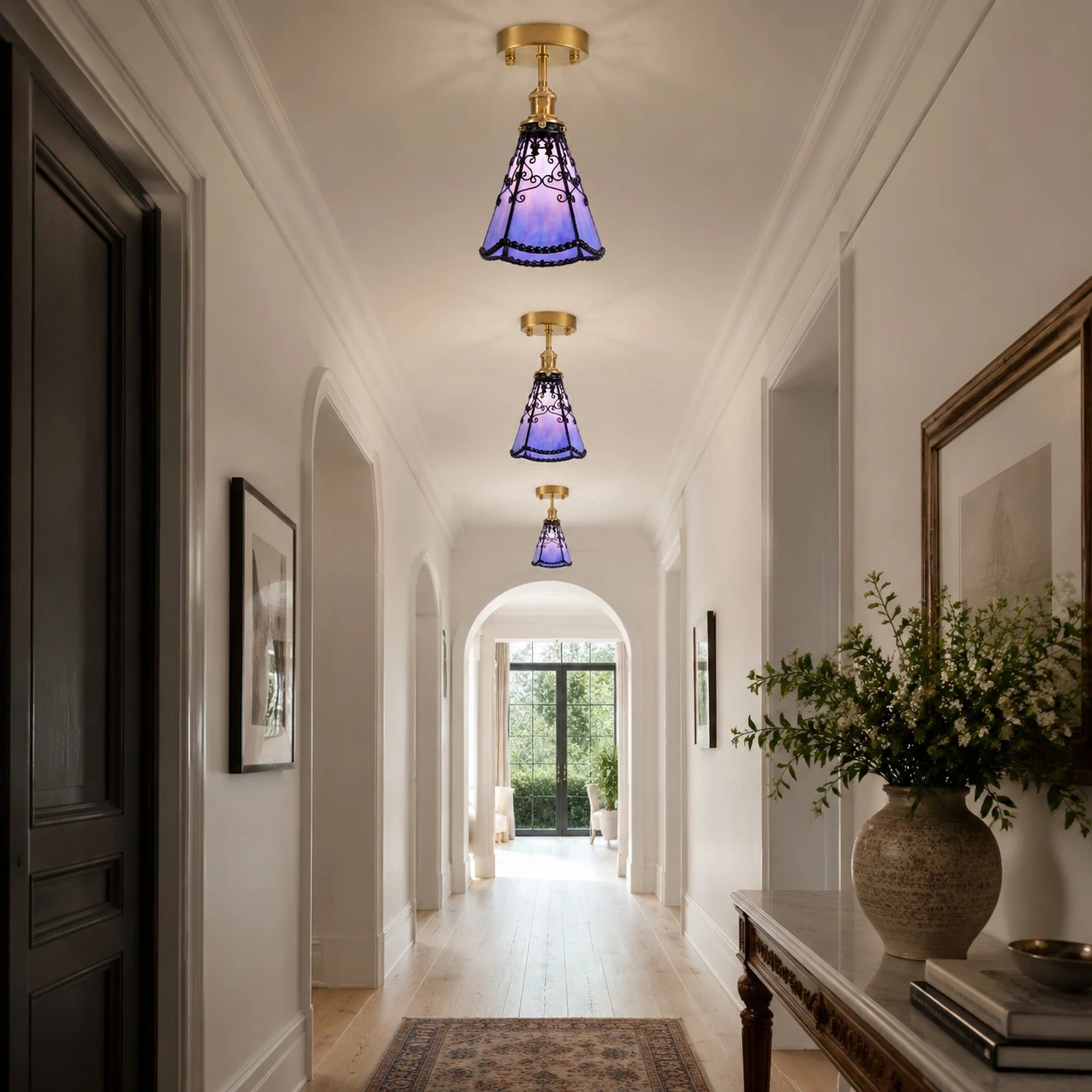 hallway installation and lighting scene
