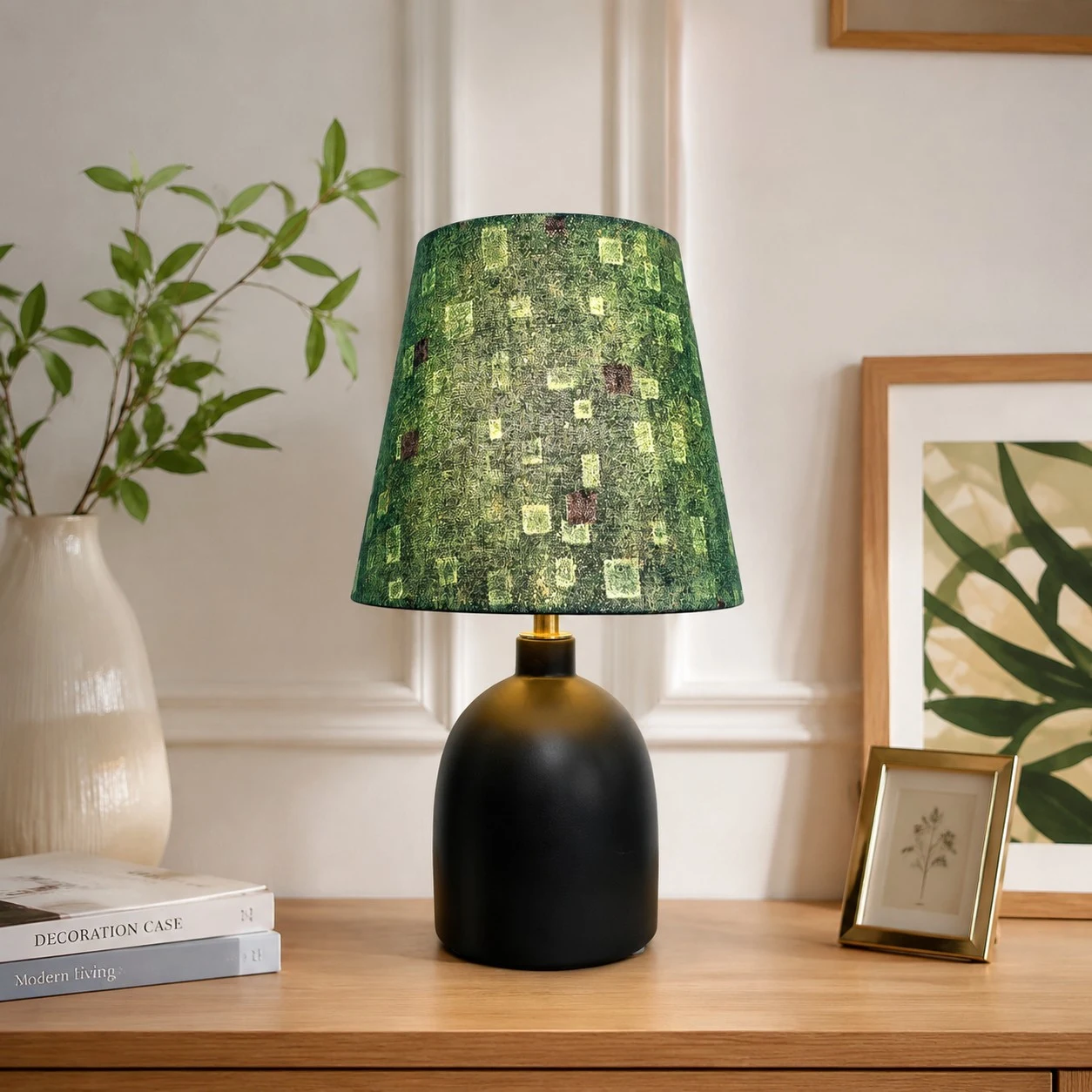 Green Pattern room scene