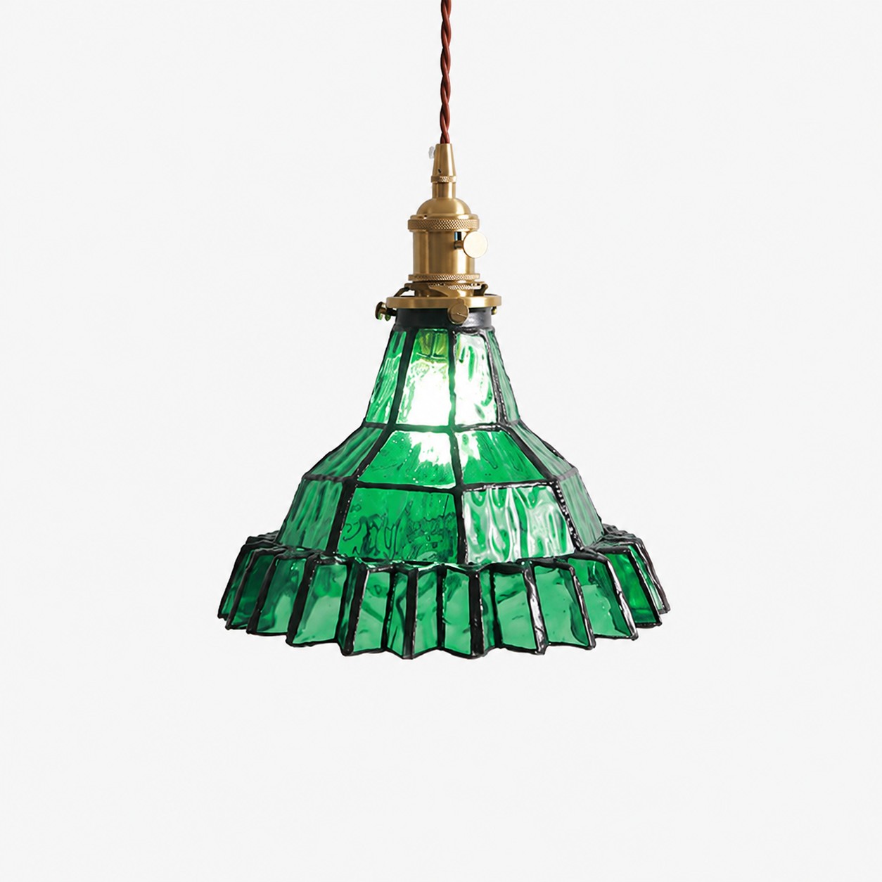 Vintage Stained Glass Pendant Light 3