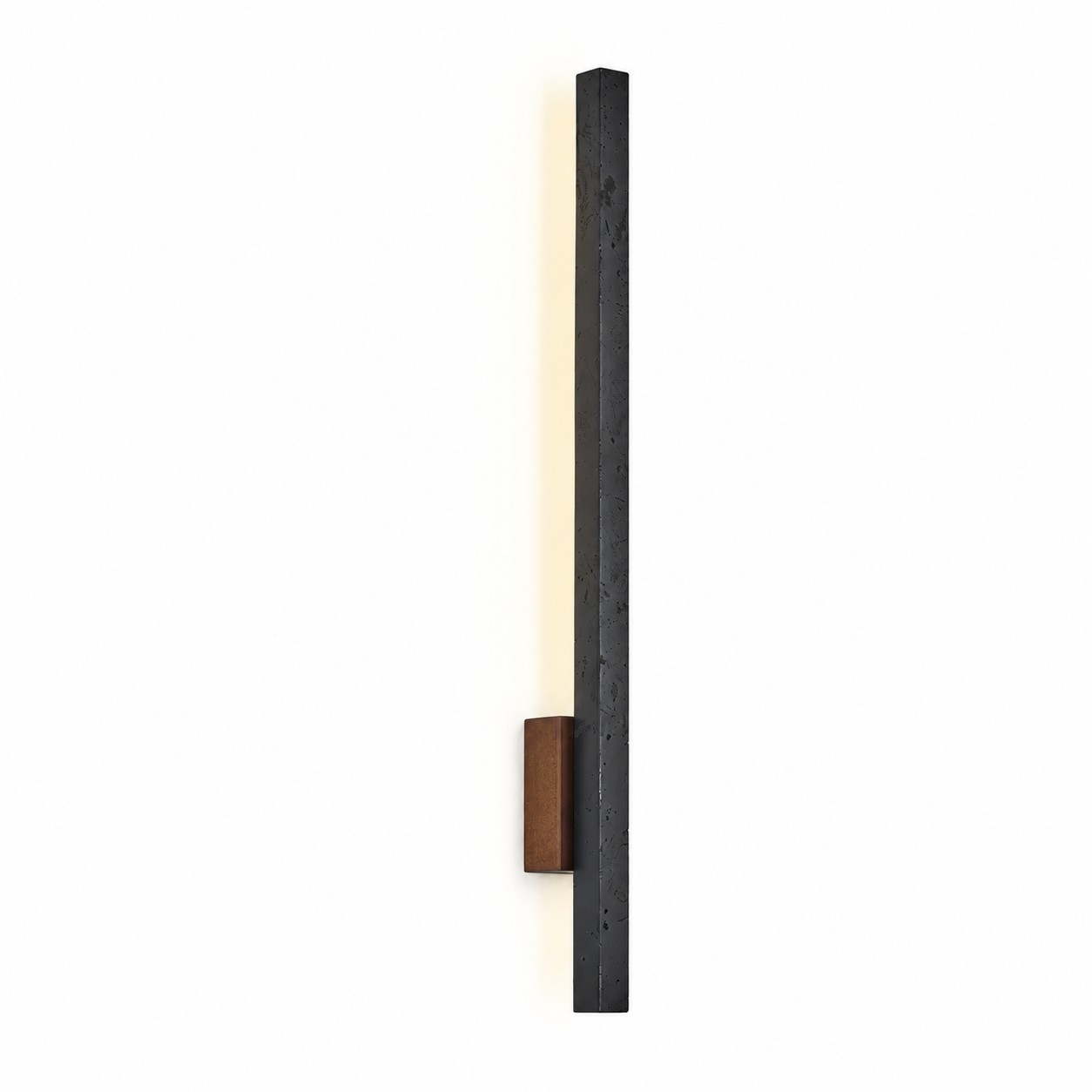 Linear Travertine And Wood LED Wall Light