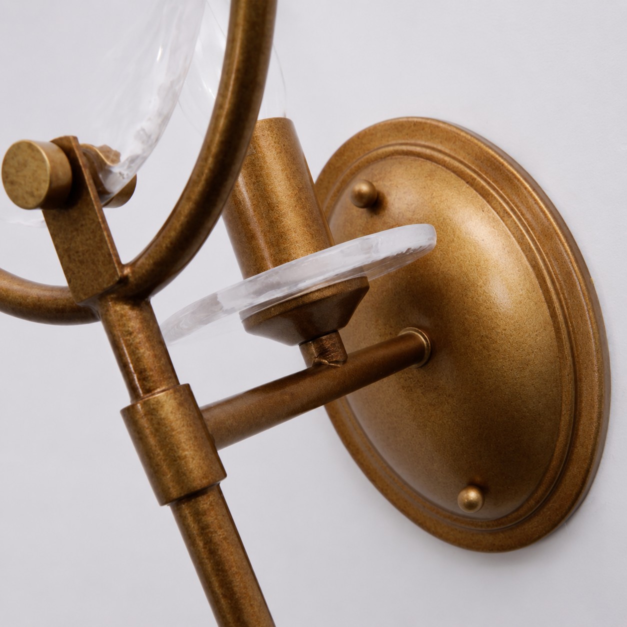 Oval Glass Wall Sconce With Pull Chain
