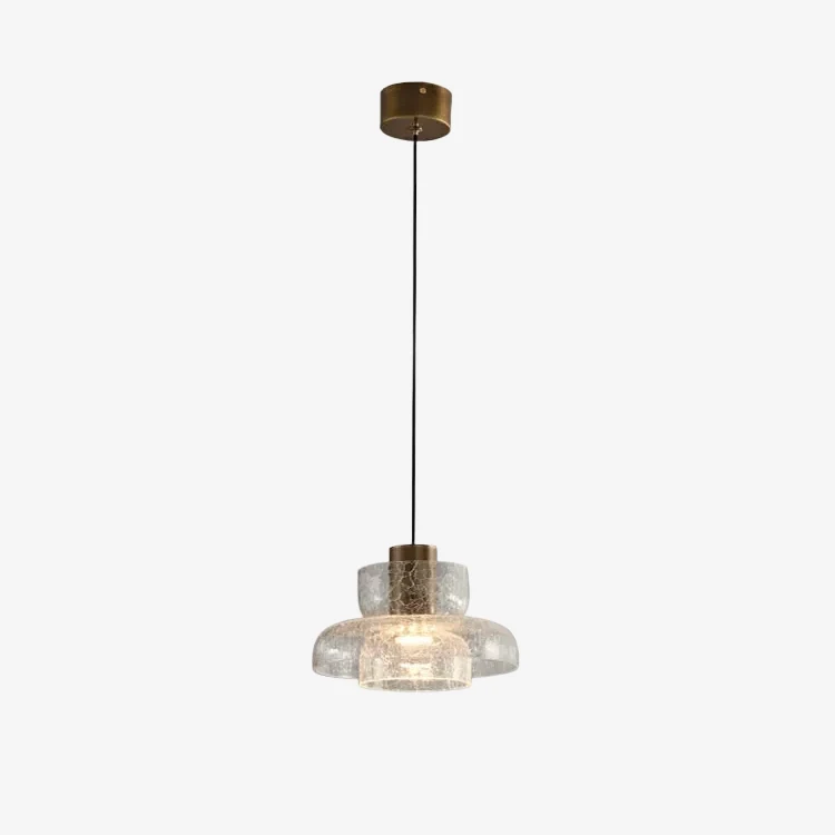 Style C clear brass pendant light