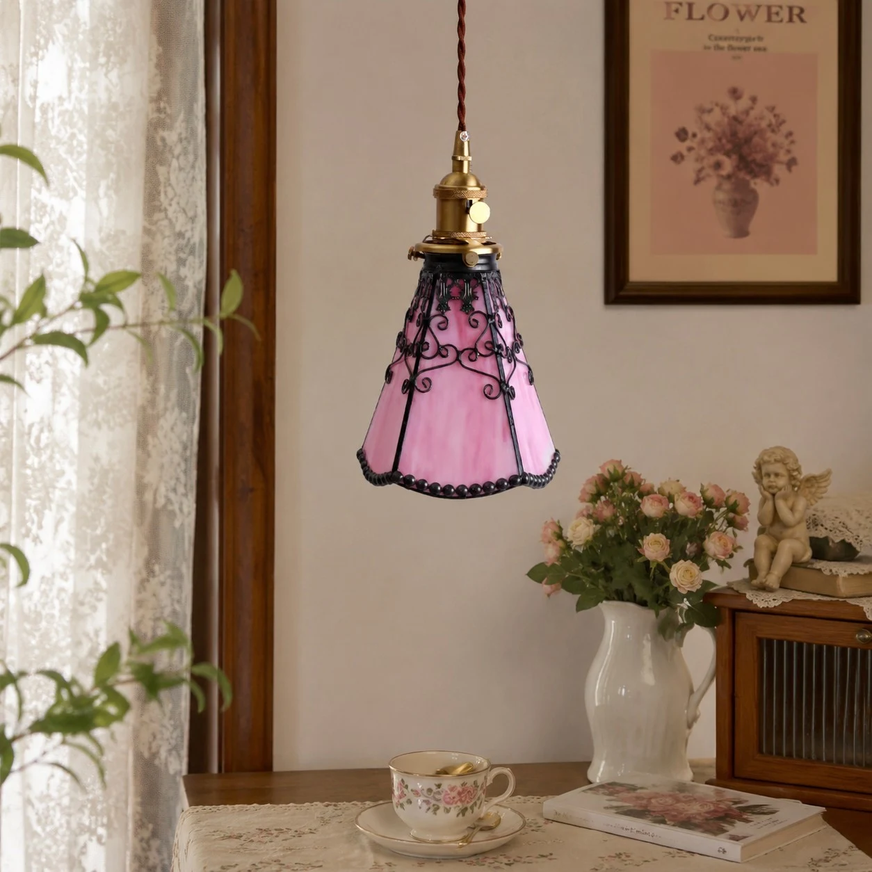 sakura pink pendant room scene