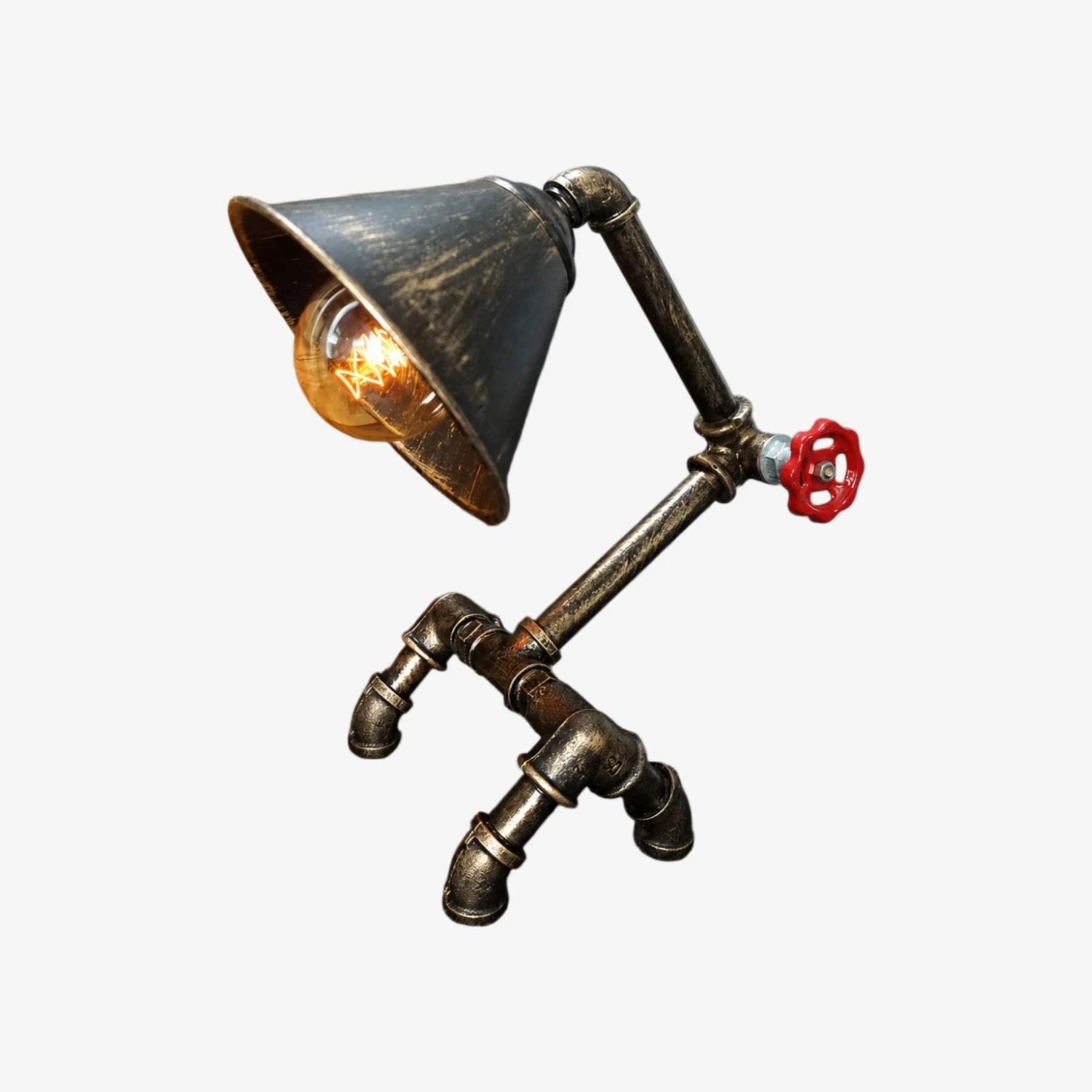 Didi retro industrial pipe table lamp