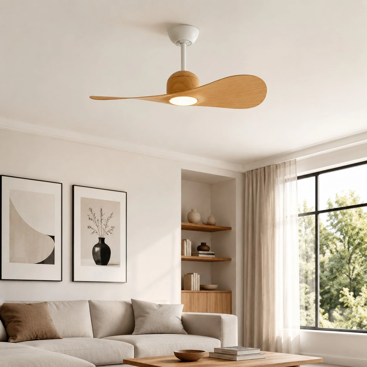 Wood living room scene