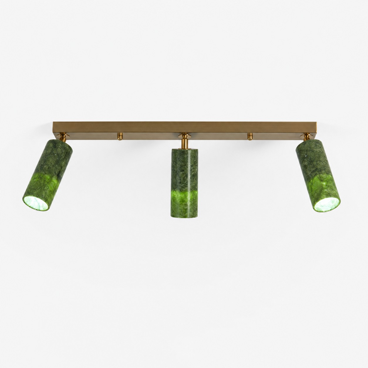 W-3433 natural jade flush mount ceiling light image 4